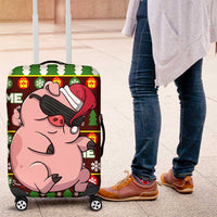 Hamsome Cute Pig Christmas Luggage Cover Xmas Holiday Patterns - Wonder Print Shop