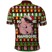 Hamsome Cute Pig Christmas Polo Shirt Xmas Holiday Patterns - Wonder Print Shop