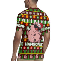 Hamsome Cute Pig Christmas Rugby Jersey Xmas Holiday Patterns - Wonder Print Shop