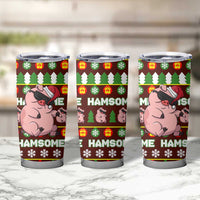Hamsome Cute Pig Christmas Tumbler Cup Xmas Holiday Patterns - Wonder Print Shop