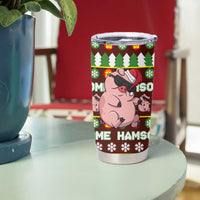 Hamsome Cute Pig Christmas Tumbler Cup Xmas Holiday Patterns - Wonder Print Shop