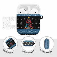 Happy Hockeyday Christmas AirPods Case Xmas Holiday Patterns - Wonder Print Shop