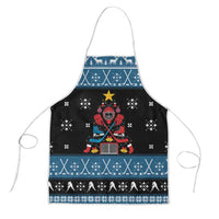 Happy Hockeyday Christmas Apron Xmas Holiday Patterns - Wonder Print Shop