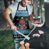 Happy Hockeyday Christmas Apron Xmas Holiday Patterns - Wonder Print Shop