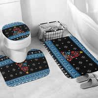 Happy Hockeyday Christmas Bathroom Set Xmas Holiday Patterns - Wonder Print Shop