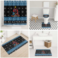 Happy Hockeyday Christmas Bathroom Set Xmas Holiday Patterns - Wonder Print Shop