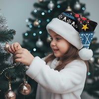 Happy Hockeyday Christmas Santa Hat Xmas Holiday Patterns - Wonder Print Shop