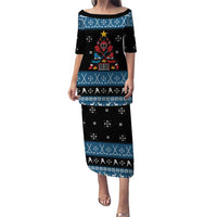 Happy Hockeyday Christmas Puletasi Xmas Holiday Patterns - Wonder Print Shop