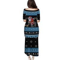 Happy Hockeyday Christmas Puletasi Xmas Holiday Patterns - Wonder Print Shop