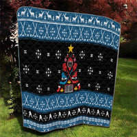 Happy Hockeyday Christmas Quilt Xmas Holiday Patterns - Wonder Print Shop