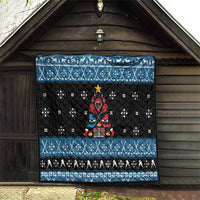 Happy Hockeyday Christmas Quilt Xmas Holiday Patterns - Wonder Print Shop