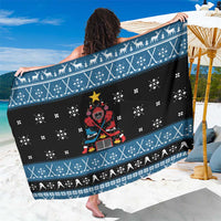 Happy Hockeyday Christmas Sarong Xmas Holiday Patterns - Wonder Print Shop