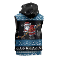 Happy Hockeyday Christmas Sleeveless Zip Hoodie Xmas Holiday Patterns - Wonder Print Shop