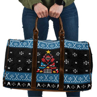 Happy Hockeyday Christmas Travel Bag Xmas Holiday Patterns - Wonder Print Shop