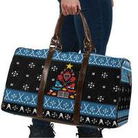Happy Hockeyday Christmas Travel Bag Xmas Holiday Patterns - Wonder Print Shop
