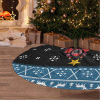 Happy Hockeyday Christmas Tree Skirt Xmas Holiday Patterns - Wonder Print Shop
