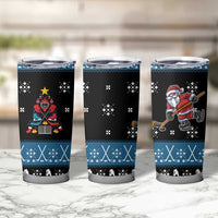 Happy Hockeyday Christmas Tumbler Cup Xmas Holiday Patterns - Wonder Print Shop