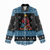 Happy Hockeyday Christmas Women Casual Shirt Xmas Holiday Patterns - Wonder Print Shop