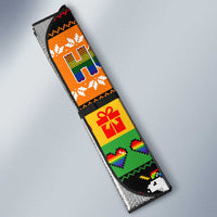 Happy Holigays Christmas Auto Sun Shade Xmas Holiday Patterns - Wonder Print Shop