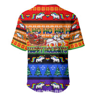 Happy Holigays Christmas Baseball Jersey Xmas Holiday Patterns - Wonder Print Shop