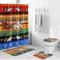 Happy Holigays Christmas Bathroom Set Xmas Holiday Patterns - Wonder Print Shop