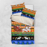 Happy Holigays Christmas Bedding Set Xmas Holiday Patterns - Wonder Print Shop