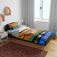 Happy Holigays Christmas Bedding Set Xmas Holiday Patterns - Wonder Print Shop