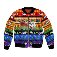 Happy Holigays Christmas Bomber Jacket Xmas Holiday Patterns - Wonder Print Shop