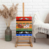 Happy Holigays Christmas Canvas Wall Art Xmas Holiday Patterns - Wonder Print Shop