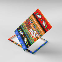 Happy Holigays Christmas Canvas Wall Art Xmas Holiday Patterns - Wonder Print Shop