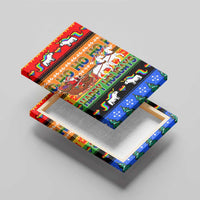 Happy Holigays Christmas Canvas Wall Art Xmas Holiday Patterns - Wonder Print Shop