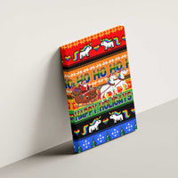 Happy Holigays Christmas Canvas Wall Art Xmas Holiday Patterns - Wonder Print Shop