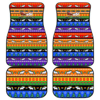 Happy Holigays Christmas Car Mats Xmas Holiday Patterns - Wonder Print Shop