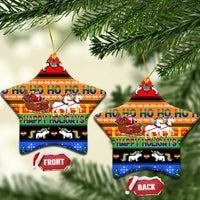 Happy Holigays Christmas Ceramic Ornament Xmas Holiday Patterns - Wonder Print Shop