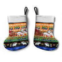 Happy Holigays Christmas Stocking Xmas Holiday Patterns - Wonder Print Shop