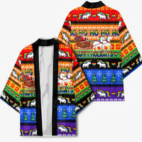 Happy Holigays Christmas Kimono Xmas Holiday Patterns - Wonder Print Shop
