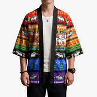 Happy Holigays Christmas Kimono Xmas Holiday Patterns - Wonder Print Shop