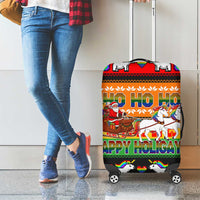 Happy Holigays Christmas Luggage Cover Xmas Holiday Patterns - Wonder Print Shop