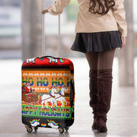 Happy Holigays Christmas Luggage Cover Xmas Holiday Patterns - Wonder Print Shop
