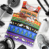 Happy Holigays Christmas Men Tank Top Xmas Holiday Patterns - Wonder Print Shop