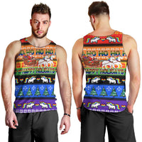 Happy Holigays Christmas Men Tank Top Xmas Holiday Patterns - Wonder Print Shop