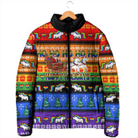 Happy Holigays Christmas Padded Jacket Xmas Holiday Patterns - Wonder Print Shop