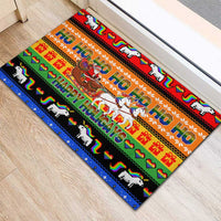 Happy Holigays Christmas Rubber Doormat Xmas Holiday Patterns - Wonder Print Shop