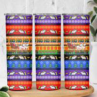 Happy Holigays Christmas Skinny Tumbler Xmas Holiday Patterns - Wonder Print Shop