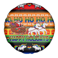 Happy Holigays Christmas Spare Tire Cover Xmas Holiday Patterns - Wonder Print Shop