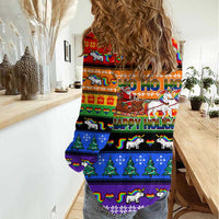 Happy Holigays Christmas Women Casual Shirt Xmas Holiday Patterns - Wonder Print Shop