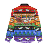 Happy Holigays Christmas Women Casual Shirt Xmas Holiday Patterns - Wonder Print Shop