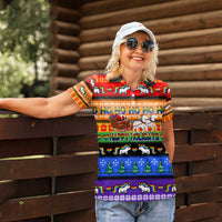 Happy Holigays Christmas Women Polo Shirt Xmas Holiday Patterns - Wonder Print Shop