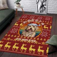 Havanese Best Dog Mom Christmas Area Rug Xmas Holiday Patterns - Wonder Print Shop