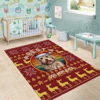 Havanese Best Dog Mom Christmas Area Rug Xmas Holiday Patterns - Wonder Print Shop